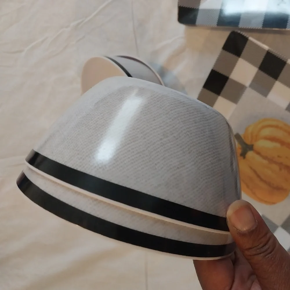 Buffalo Check Pumpkin Dinnerware Set